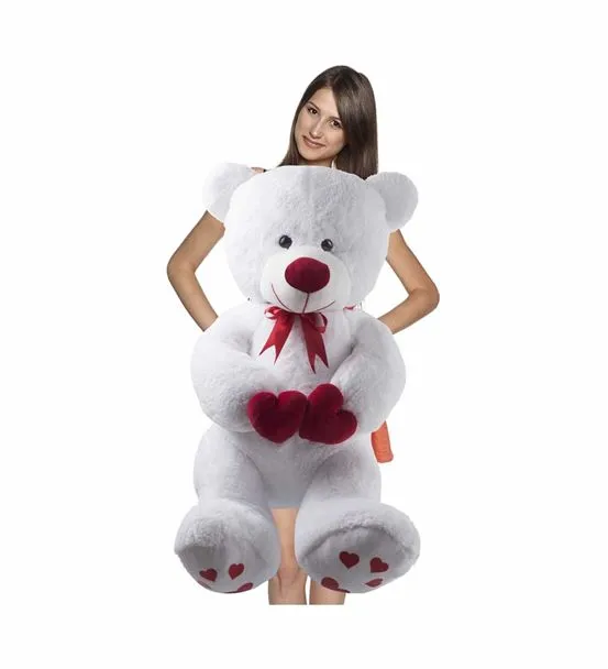 100 Cm Beyaz Bobo Peluş Ayıcık